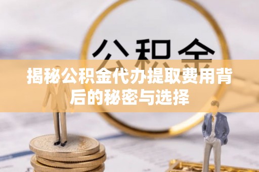 龙川揭秘公积金代办提取费用背后的秘密与选择
